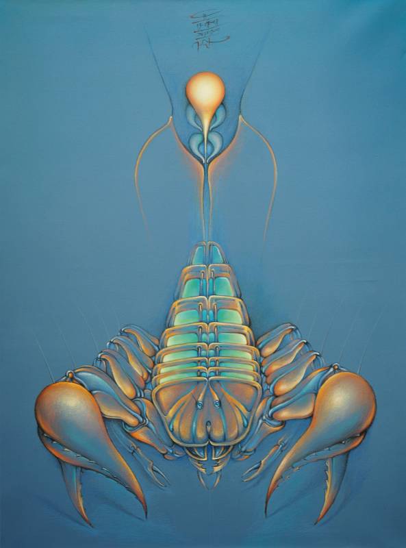 SKORPION I - Mischtechnik auf Leinwand, 120x90 cm, 2008