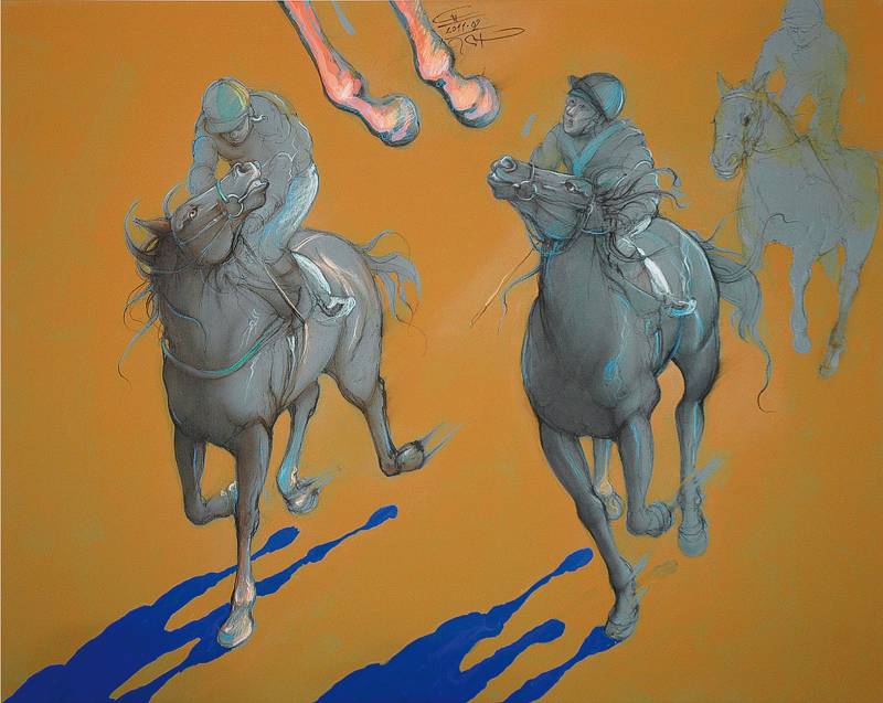 GALOPP - Mischtechnik auf Leinwand, 100x120 cm, 2011